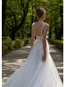 Beaded Ivory Sparkly Lace Wedding Dress